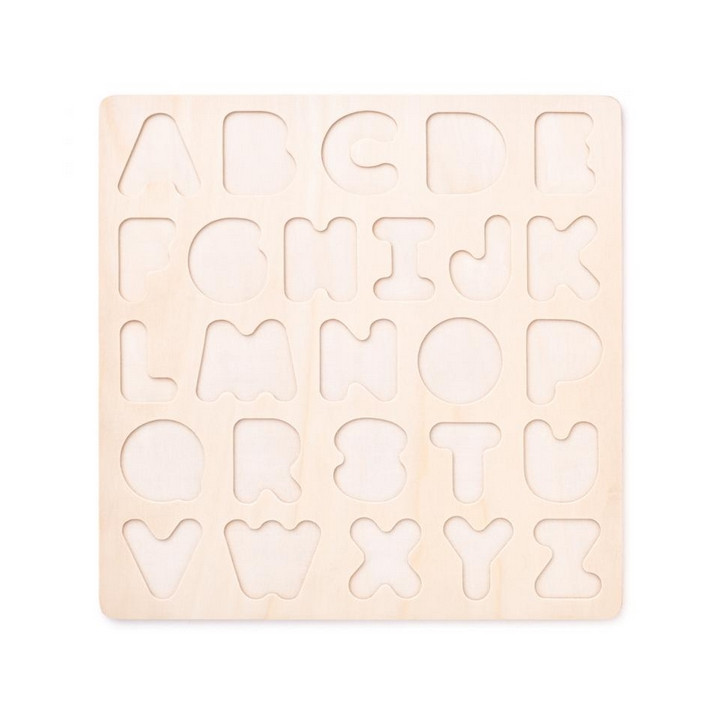 Puzzle ABC-masivní písmena na desce