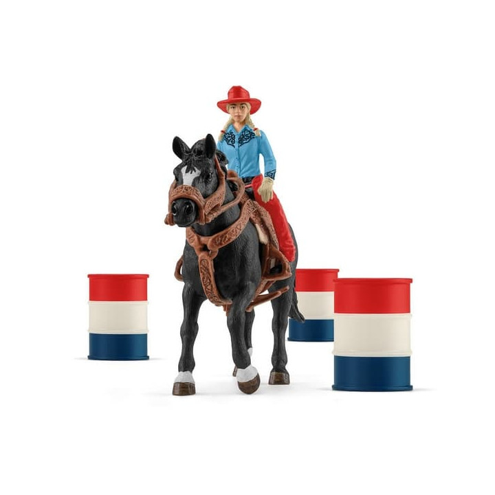 Schleich 42576 Kovbojský závod kolem barelů