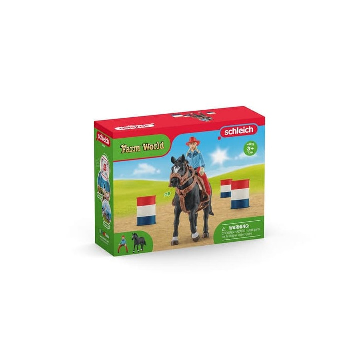 Schleich 42576 Kovbojský závod kolem barelů