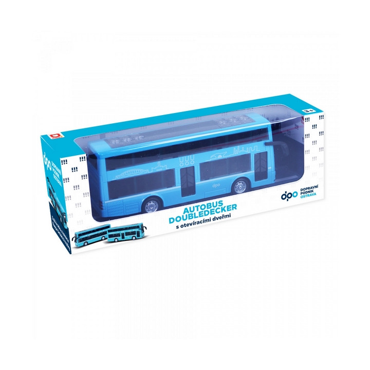 Dvoupatrový autobus doubledecker DPO Ostrava 20 cm