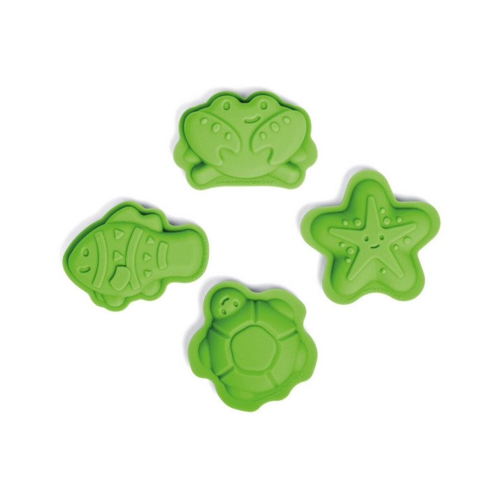 Bigjigs Toys Silikonové formičky zelené Meadow