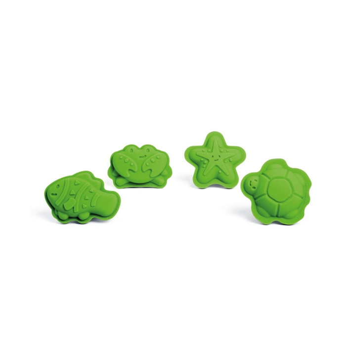 Bigjigs Toys Silikonové formičky zelené Meadow