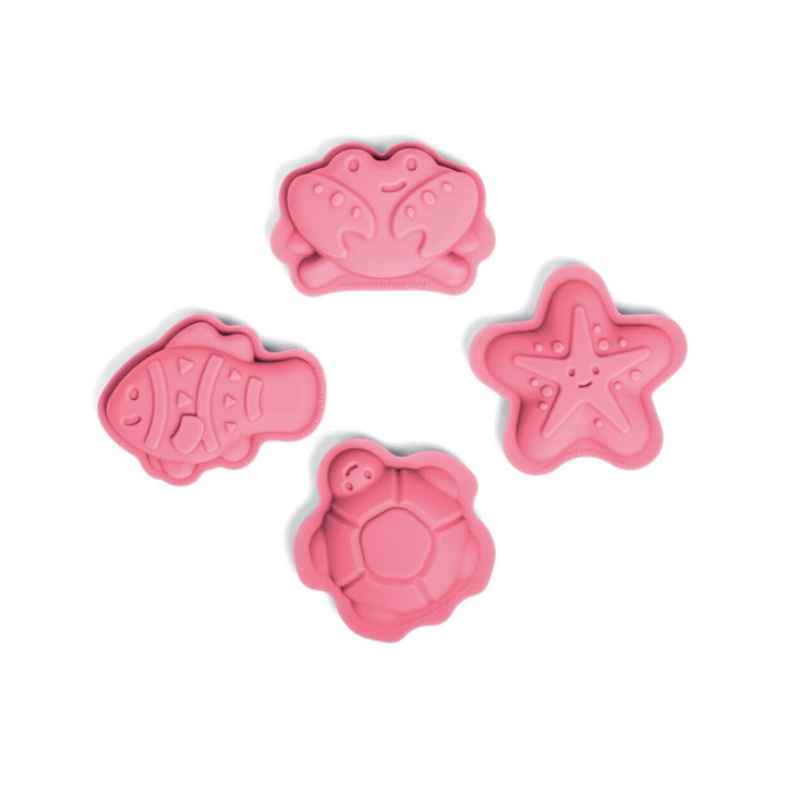 Bigjigs Toys Silikonové formičky růžové Coral