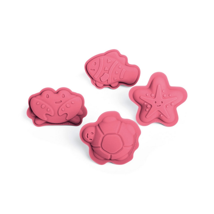 Bigjigs Toys Silikonové formičky růžové Coral