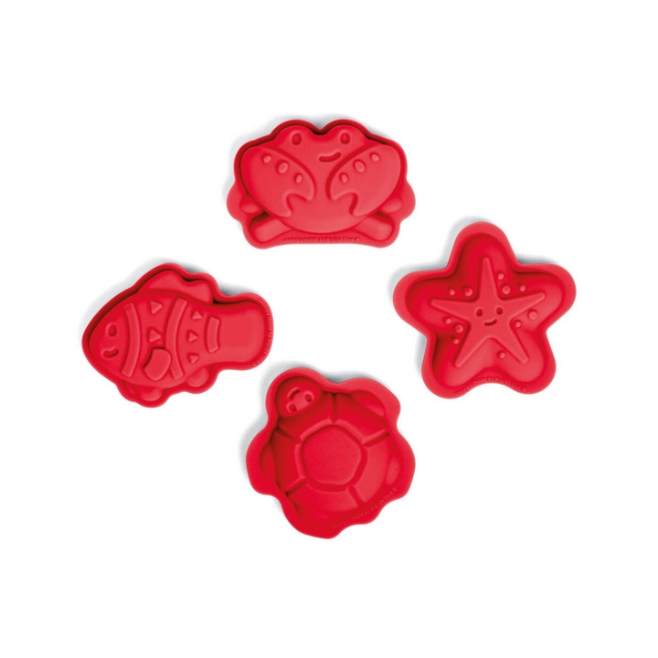 Bigjigs Toys Silikonové formičky červené Cherry