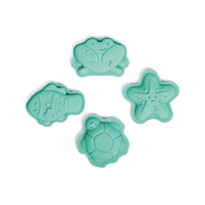 Bigjigs Toys Silikonové formičky zelené Eggshell