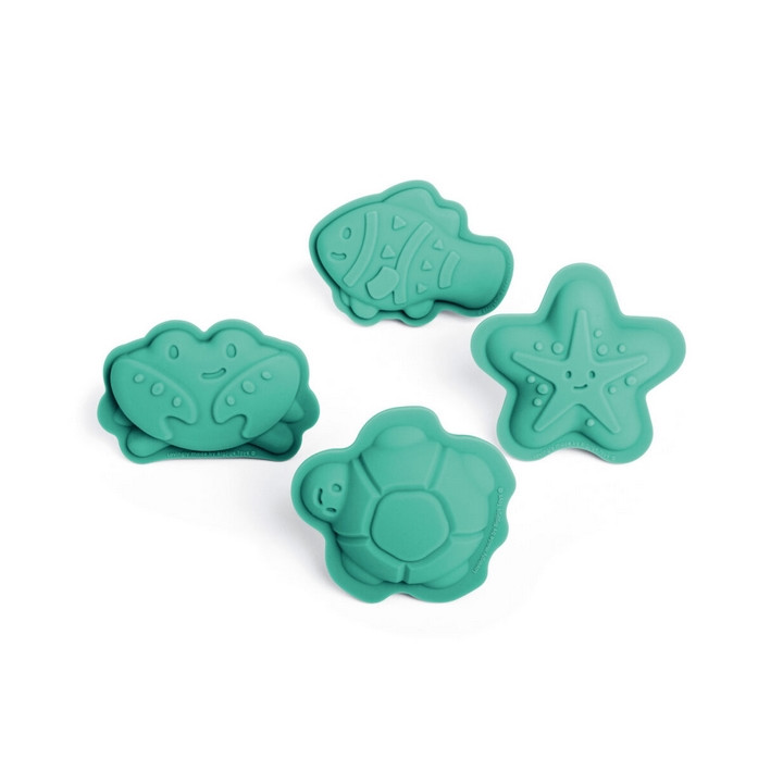 Bigjigs Toys Silikonové formičky zelené Eggshell