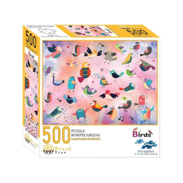 Brain Tree Puzzle Pohádkoví ptáci 500 dílků