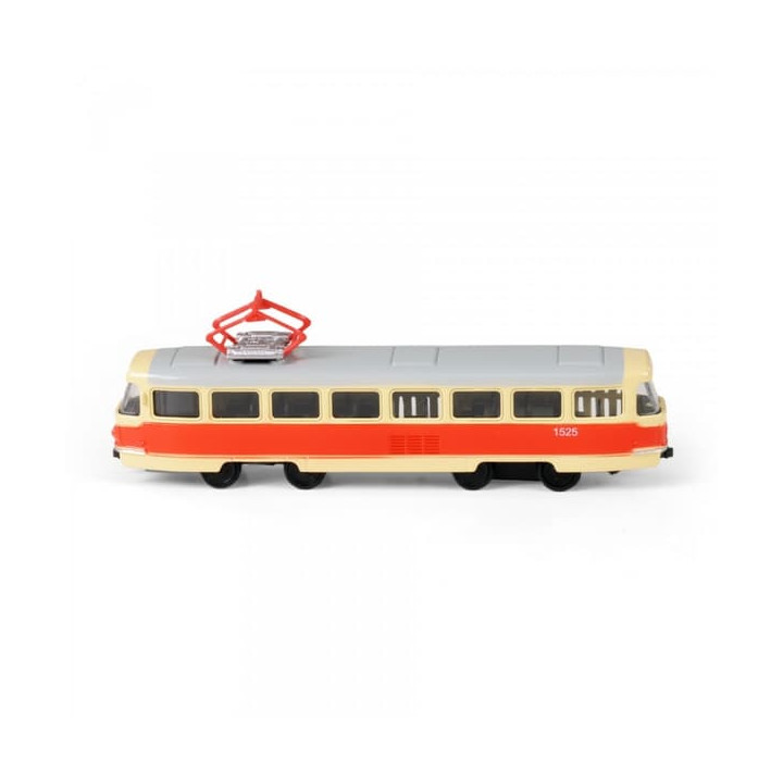 Kovová česká retro tramvaj 16 cm BRNO