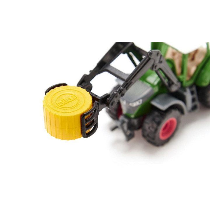 SIKU Blister 1539 Traktor Fendt s kleštěmi na balíky