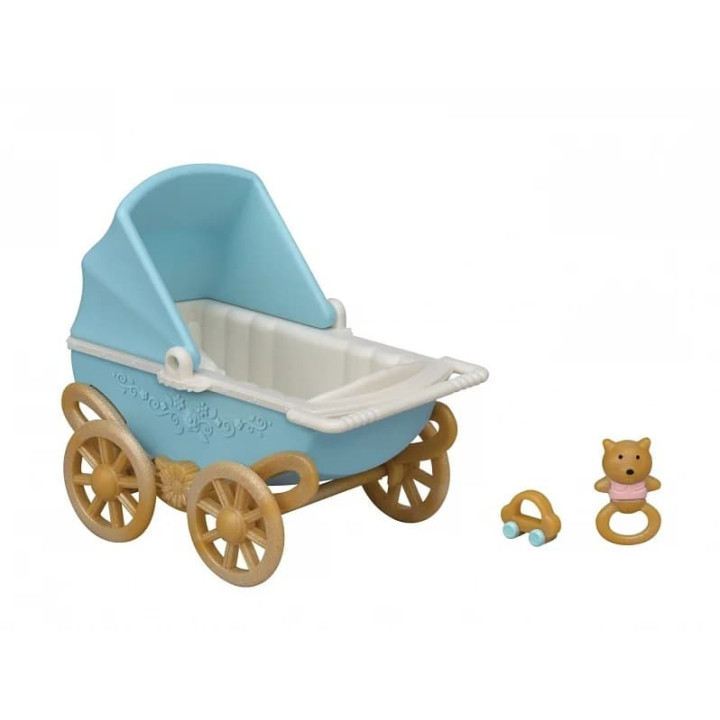 Sylvanian Families Dvojčata Chocolate králíků s kočárkem
