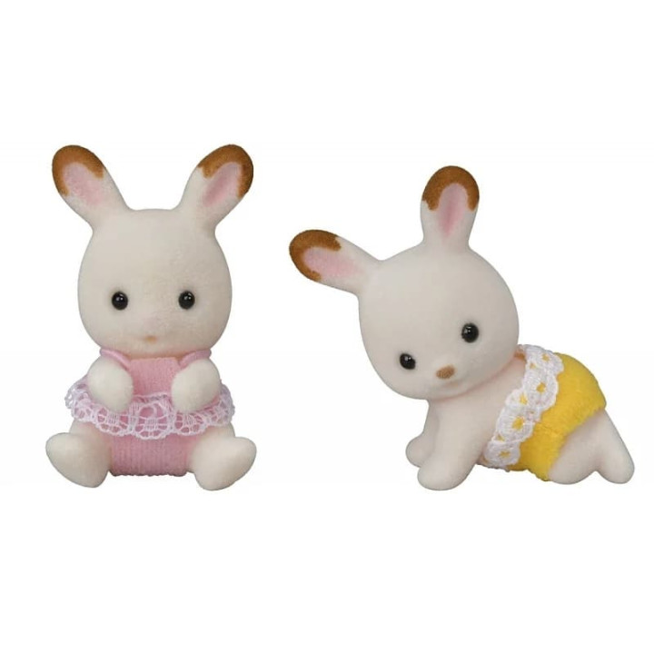 Sylvanian Families Dvojčata Chocolate králíků s kočárkem
