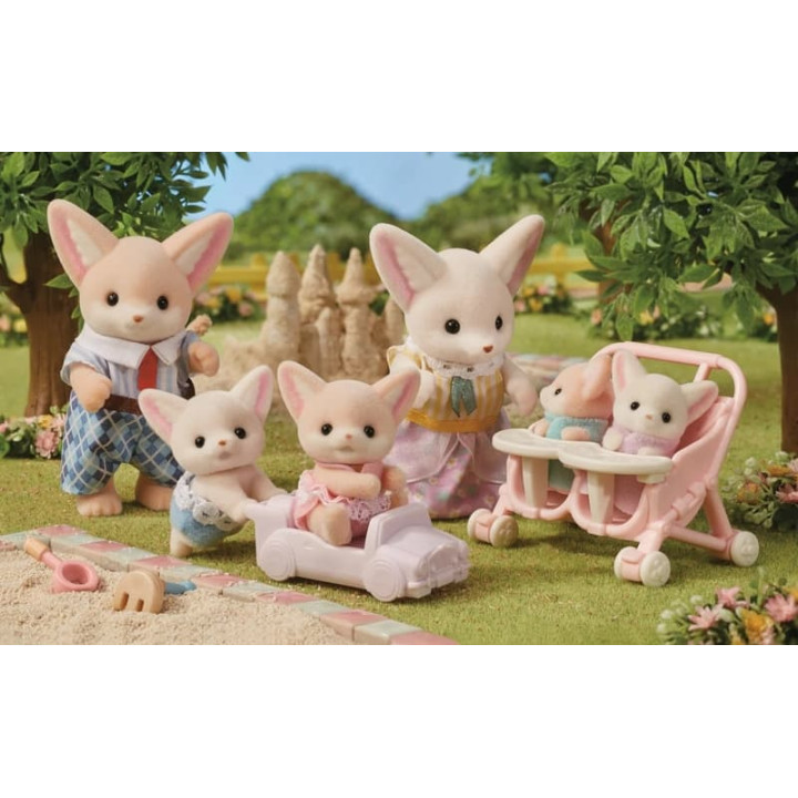 Sylvanian Families Rodina fenků s dvojčaty