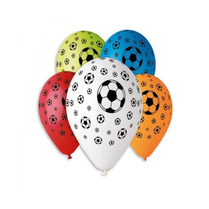 Balonek/Balonky nafukovací fotbal 12'' průměr 30cm 5ks v sáčku