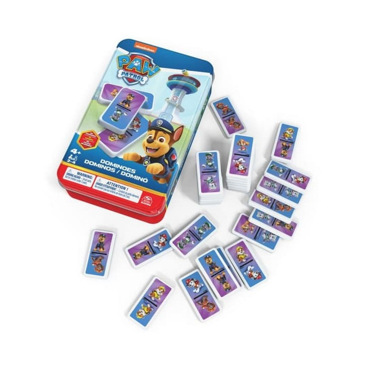 Paw Patrol - domino v plechové krabičce