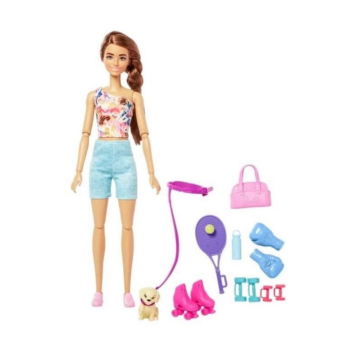 Barbie Wellness panenka - sportovní den HKT91