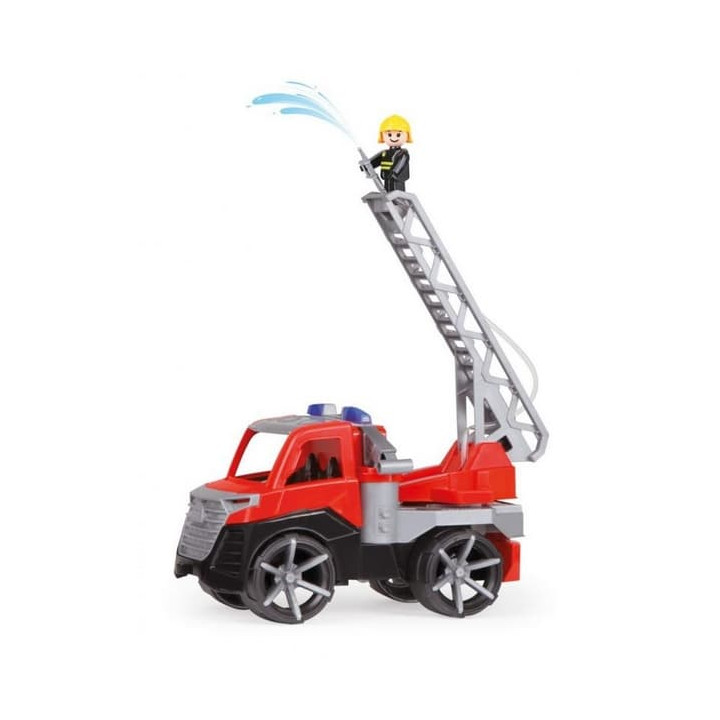 Auto Truxx 2 hasiči stříkající vodu plast 29cm s figurkou