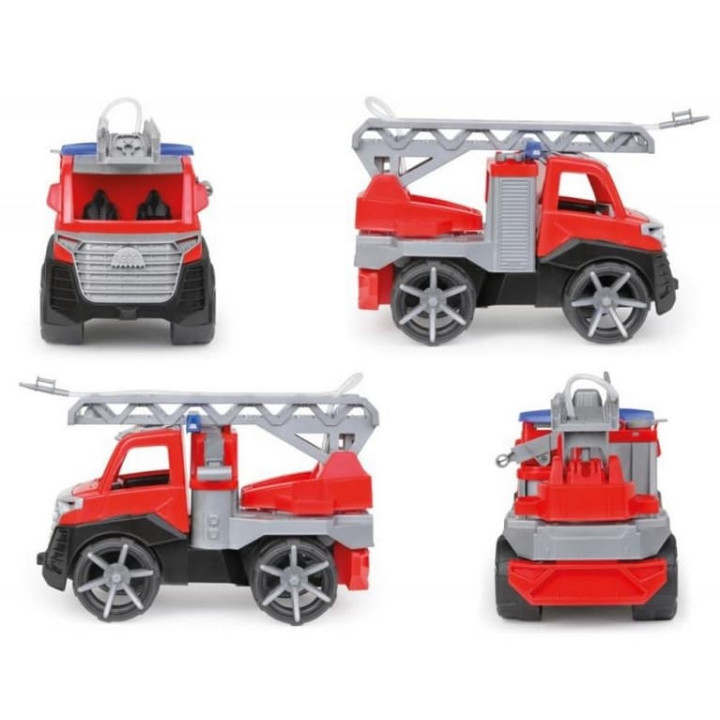 Auto Truxx 2 hasiči stříkající vodu plast 29cm s figurkou