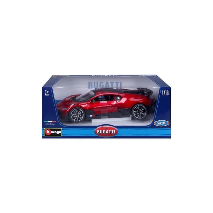 Bburago 1:18 TOP Bugatti Divo Red