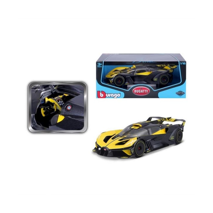 Bburago 1:18 TOP Bugatti Bolide Yellow/Black