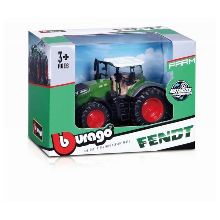 Bburago 10cm Farm Traktor na setrvačník Fendt 1050 Vario