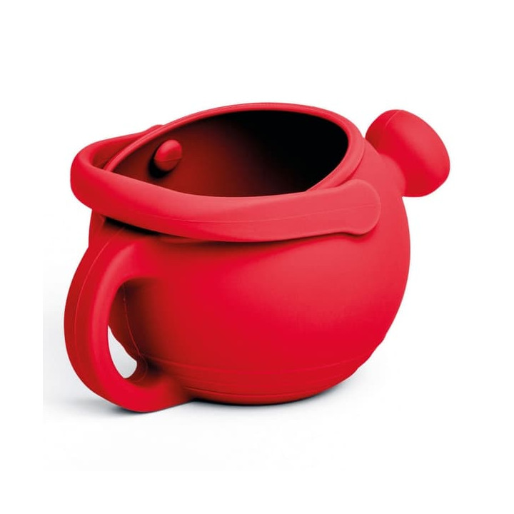 Bigjigs Toys Silikonová konvička červená Cherry
