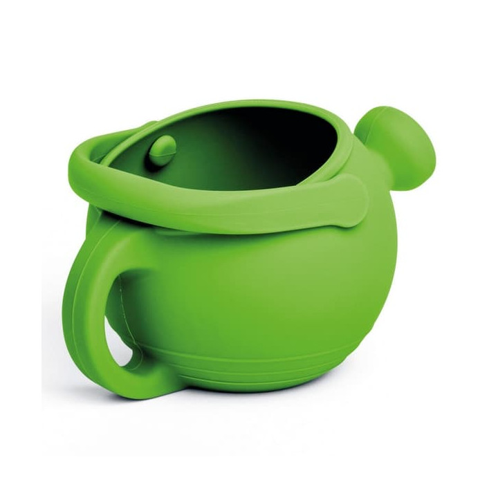 Bigjigs Toys Silikonová konvička zelená Meadov