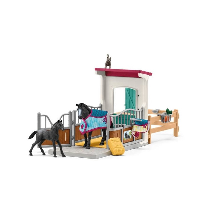 Schleich 42611 Box pro koně s klisnou a hříbětem