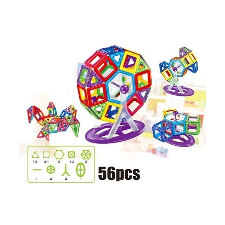 Bavytoy Magnetická stavebnice 56 ks