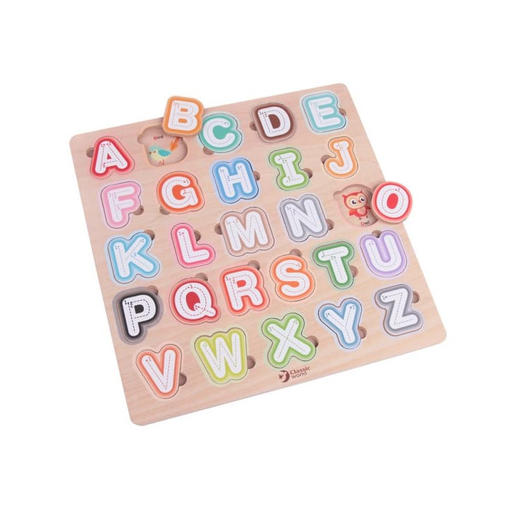 Classic World Vkládací puzzle abeceda