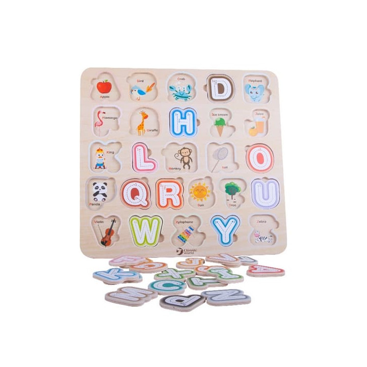 Classic World Vkládací puzzle abeceda