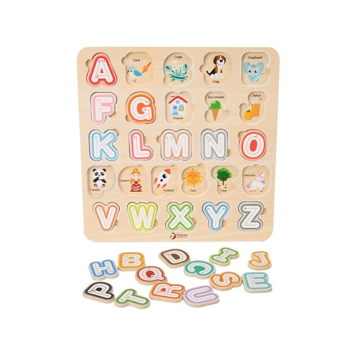 Classic World Vkládací puzzle abeceda