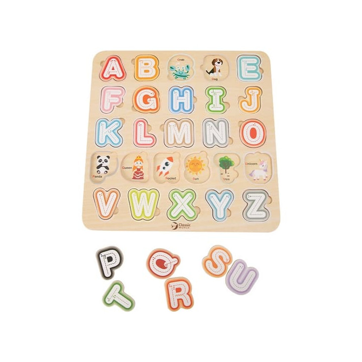 Classic World Vkládací puzzle abeceda