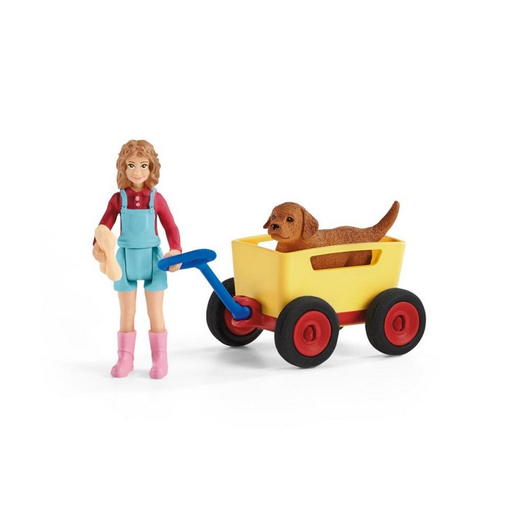 Schleich 42543 Výlet s ručním vozíkem