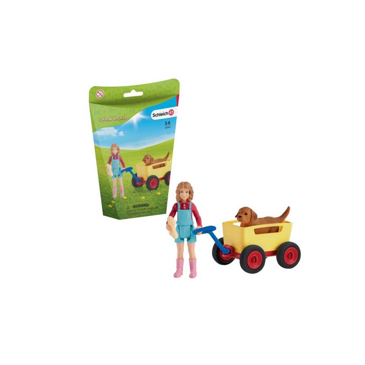 Schleich 42543 Výlet s ručním vozíkem