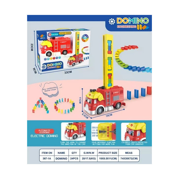 Bavytoy Auto domino hasiči 80ks