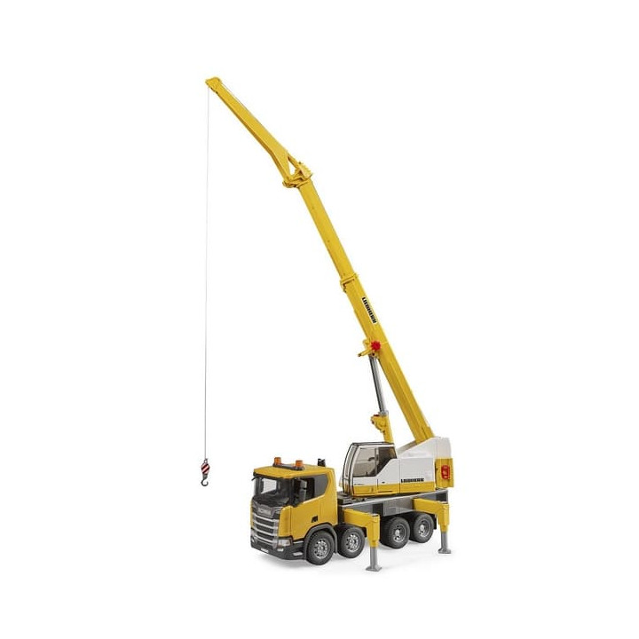 Bruder 3571 Autojeřáb Scania Super 560R Liebherr se světelným a zvukovým modulem