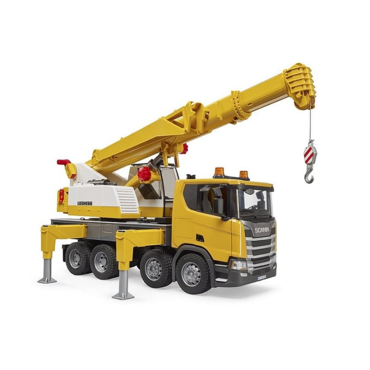 Bruder 3571 Autojeřáb Scania Super 560R Liebherr se světelným a zvukovým modulem