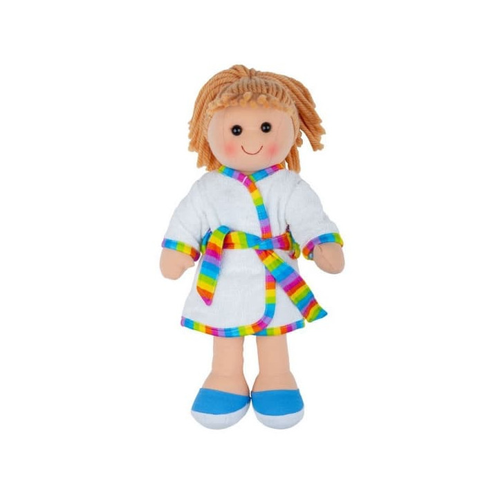 Bigjigs Toys Látková panenka Michelle 34 cm
