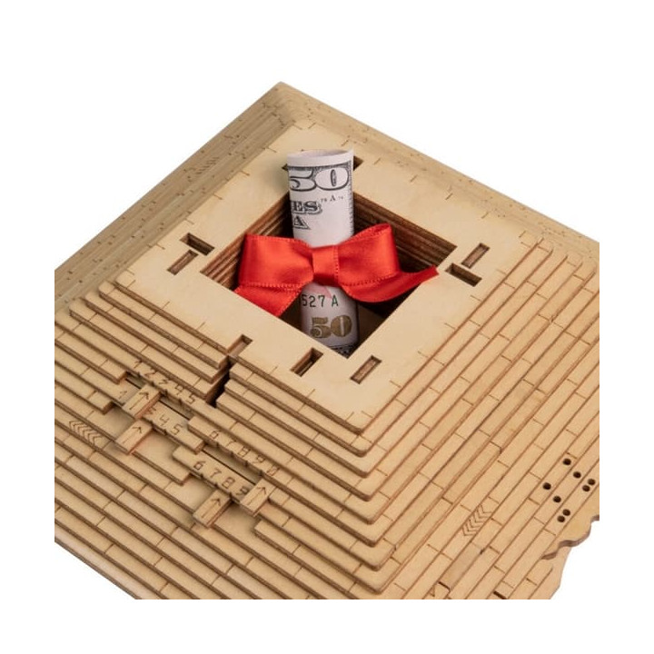 EscapeWelt Dřevěný hlavolam Pyramida