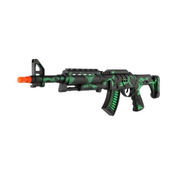 Samopal jiskřící ARMY na setrvačník plast 62cm na kartě