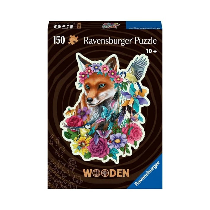Dřevěné puzzle Barevná liška 150 dílků
