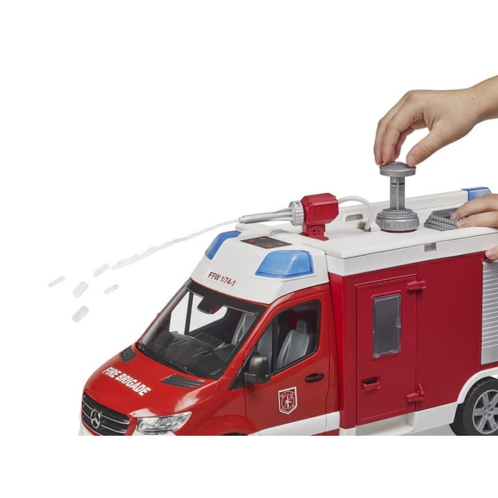 Bruder 2680 Hasičský vůz MB Sprinter se světelným a zvukovým modulem