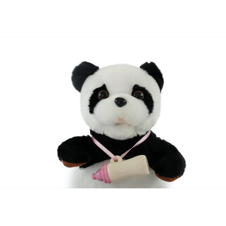 Interaktivní panda s lahvičkou
