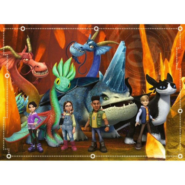 Ravensburger: Jak vycvičit draka: The nine realms 100 dílků