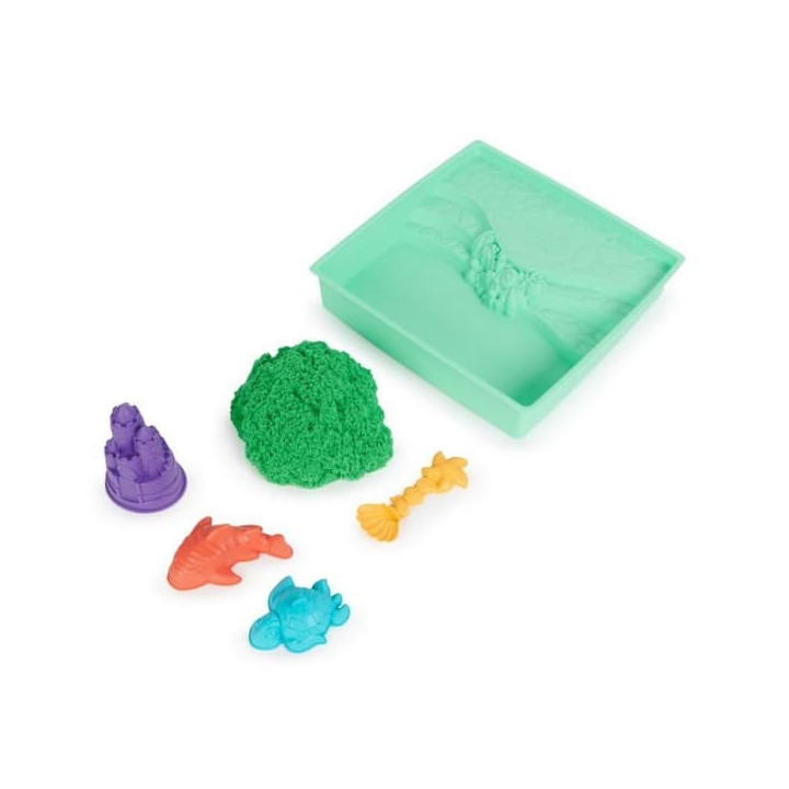 Kinetic sand krabice tekutého písku s podložkou zelená barva