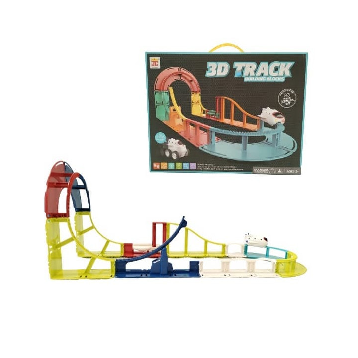 Bavytoy Barevná 3D elektrická dráha 31ks