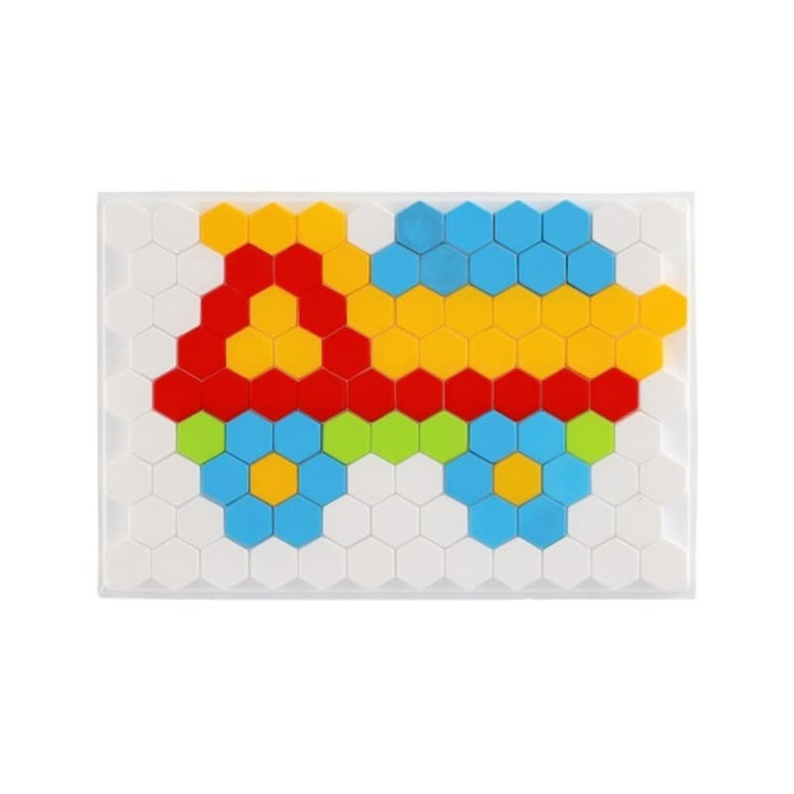 Mozaika klobouček 2,5cm hladká plast 127ks v krabici