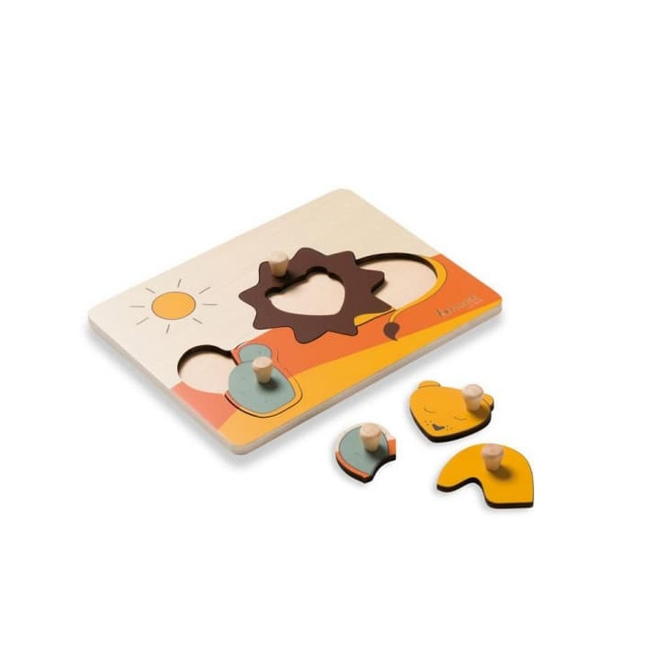 Dřevěné puzzle - Lev