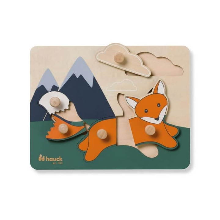 Dřevěné puzzle - Liška